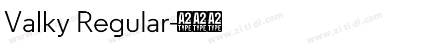 Valky Regular字体转换